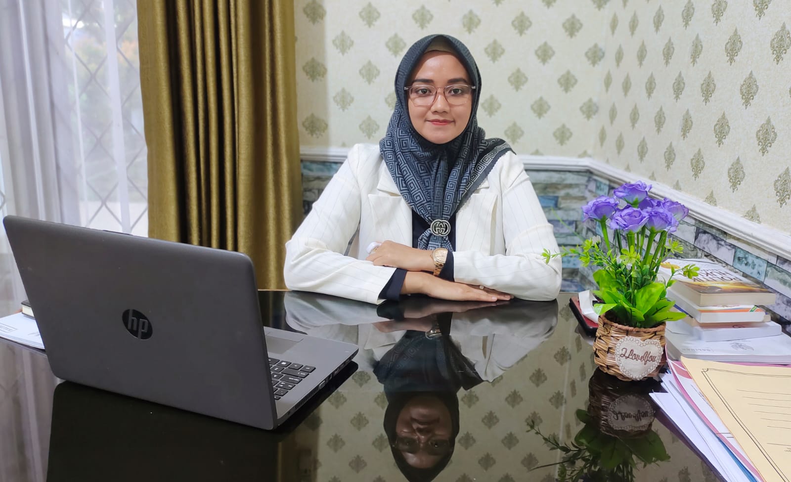 Kepala Divisi Sosialisasi, Pendidikan Pemilih, Partisipasi Masyarakat, dan Sumber Daya Manusia (Sosdiklih Parmas & SDM) pada KPU Kota Cilegon Nunung Nurjanah