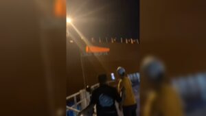KMP Trimas Fhadila Senggolan dengan Kapal Tanker Gas, Penumpang Panik