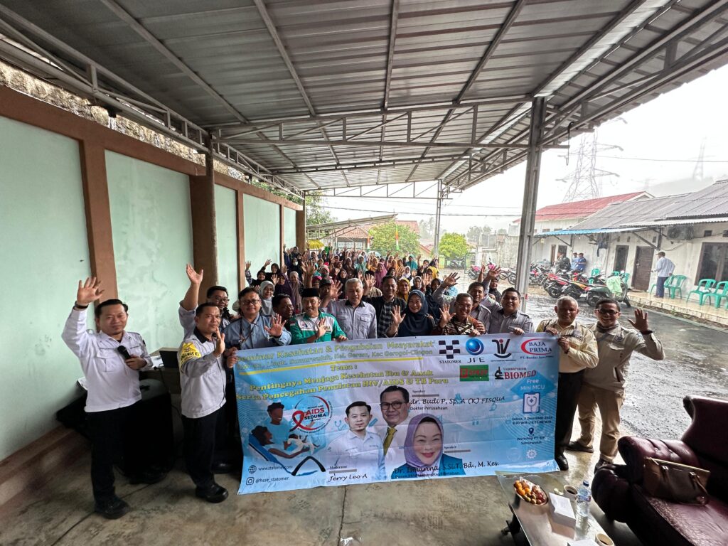 Peduli pada Warga Sumur Wuluh Cilegon, PT Statomer Berikan Edukasi Kesehatan