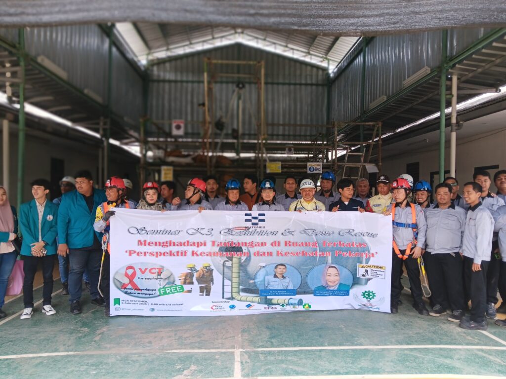 Bertemakan Tantangan di Ruang Terbatas, PT Statomer Gelar Seminar K3, Exhibition & Demo Rescue