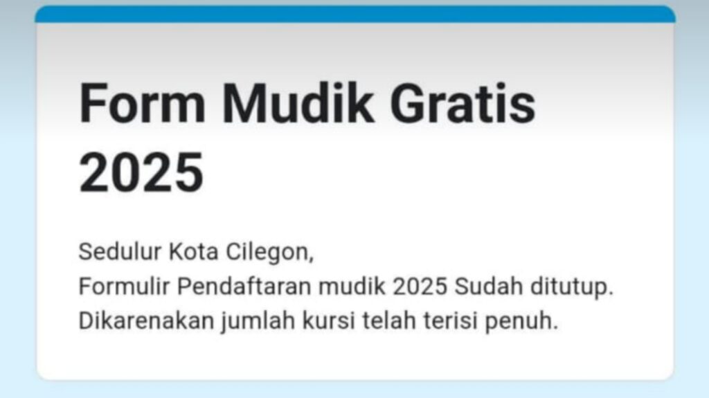 16.000 Warga Serbu Mudik Gratis Cilegon, Hanya 1.800 yang Beruntung, Apakah Nama Anda Lolos?