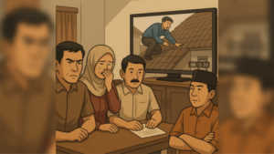 Konyol! Pak RT di Cilegon ini Intip Ibu Cantik dari Atap, Aksinya Terekam CCTV Milik Pak RW