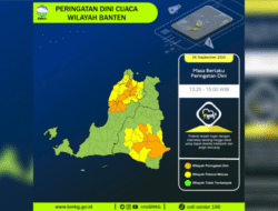 Sabtu 6 September 2025, BMKG Banten Kasih Peringatan: Hujan Lebat Bisa Tiba-Tiba Datang