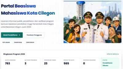 Jangan Sampai Terlewatkan, Beasiswa Cilegon Juare Dibuka, Ini Tiga Jalur yang Tersedia